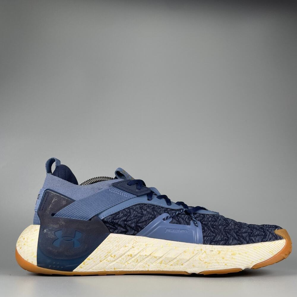 Under Armour Project Rock 6 Men's 13 Blue Gum Cross Training Shoe Sneakers EUC - Picture 5 of 9